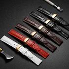 Качественный ремешок для часов 18 мм, 19 мм, 20 мм, 21 мм, 22 мм, 24 мм, телячья кожа, ремешок из натуральной кожи, ремешок для часов Tissot Seiko