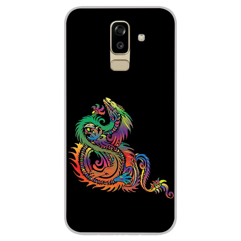 Дракон матовый Силиконовый чехол для Samsung Galaxy J2 pro J3 J4 J6 J7 J8 A5 A7 A9 A8 A6 плюс 2018 TPU