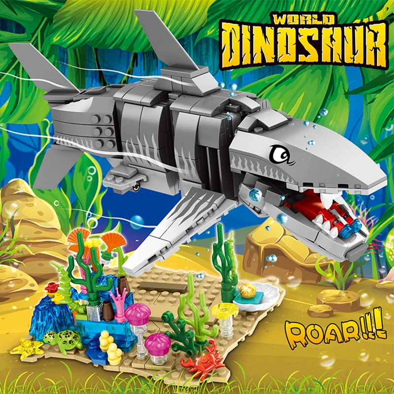 Высокотехнологичные строительные блоки серии Подводный мир набор строительных