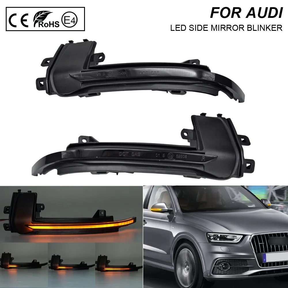 Пара светодиодных зеркальных поворотников для Audi A3 A4 A5 A6 A8 S4 S5 RS5|Сигнальная лампа|