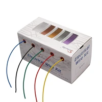 ul18 20 22 24 24 28 30awg 5 colors 1007 wire tinned copper line 5 colors mix stranded wire kit diy