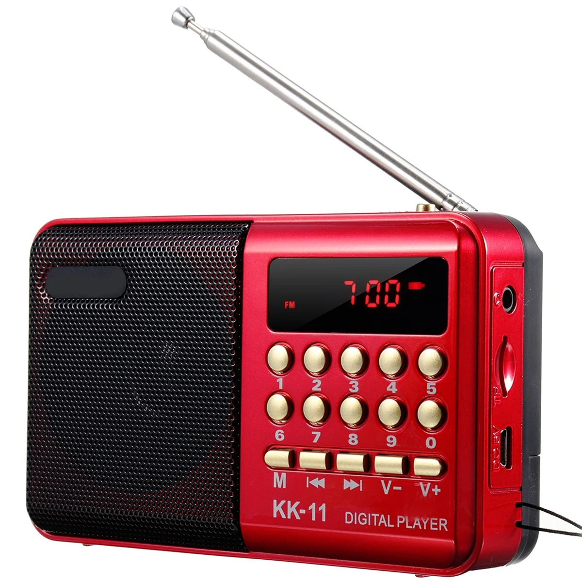 FM-радио SOONHUA колонка музыкальный плеер U-диск ридер с аккумулятором 18650 USB-кабель