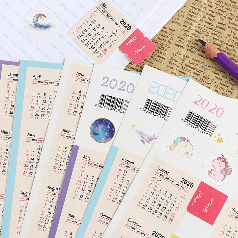 Наклейка-закладка для дневника индекса 2021 года календарные наклейки - купить по