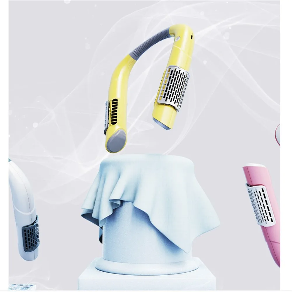 

AMYGOJJ Leafless Hanging Neck Fan Usb Charging Quiet Mini Fan for Outdoor Sports