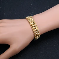 812mm wide chunky chain bracelet wholesale braslet trendy gold color watchband bracelets for women men wristband jewelry
