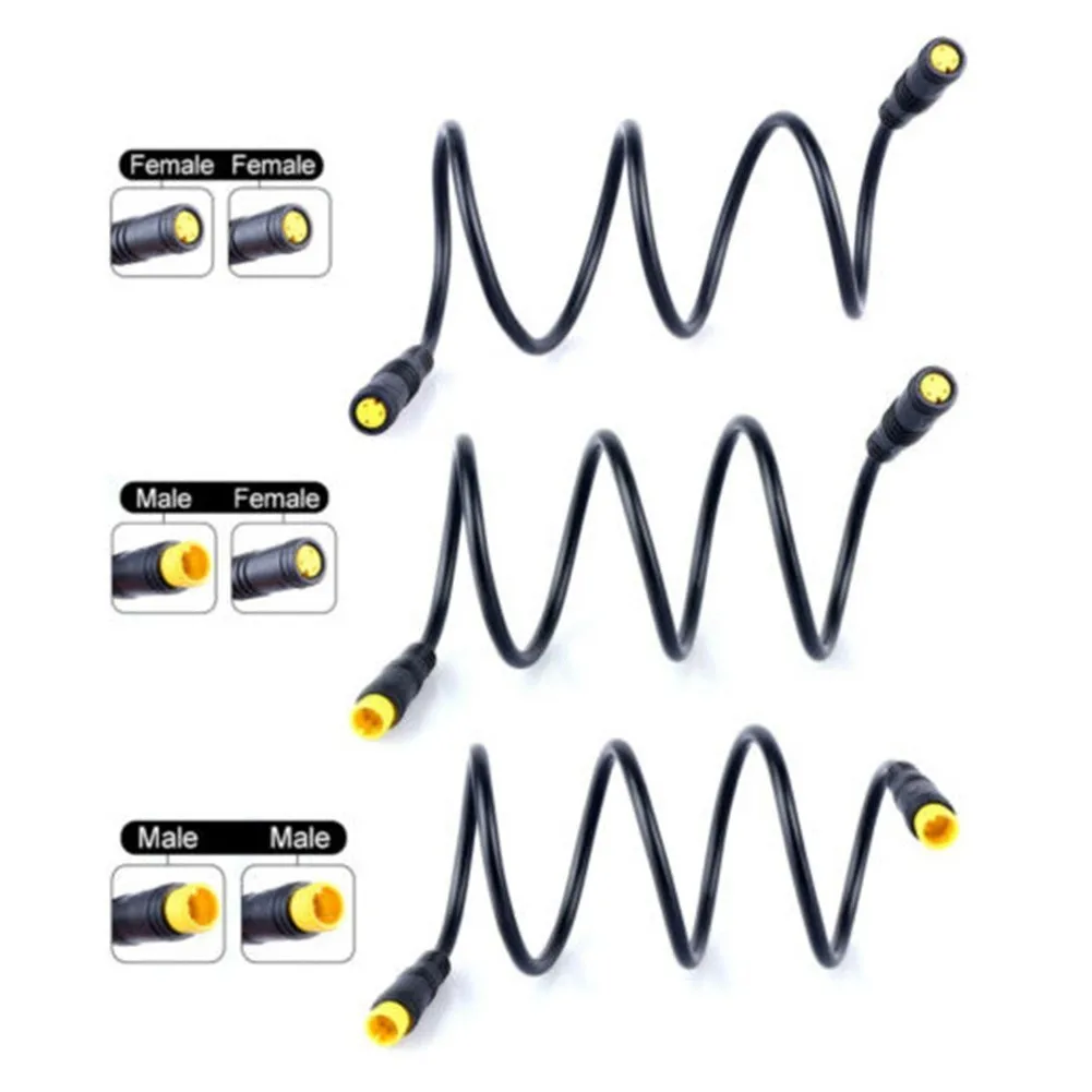 

3Pin Electric Bicycle Wheel Hub Motor Extension Cable For BAFANG Waterproof Cycling E-Bike Mid Drive Conversion Kits Accessories