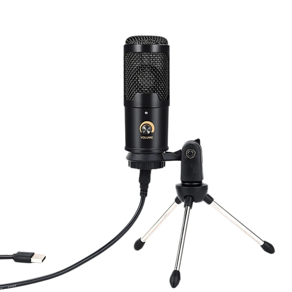 

Кардиоидный конденсаторный микрофон, USB-микрофон со штативом для записи потоковых трансляций и трансляций