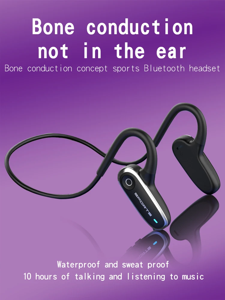 

Спортивные наушники G68 с костной проводимостью, Bluetooth 5,0, гарнитура для смартфона, удобные в ношении наушники с микрофоном