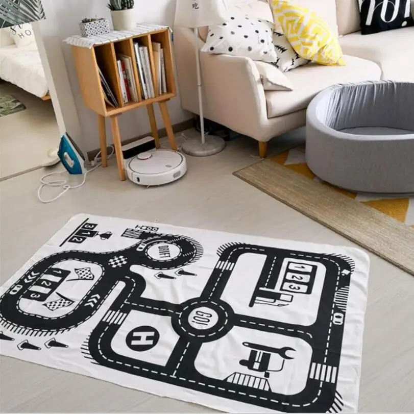 Детский коврик для ползания приключения одеяло леса дорожный трек игровой