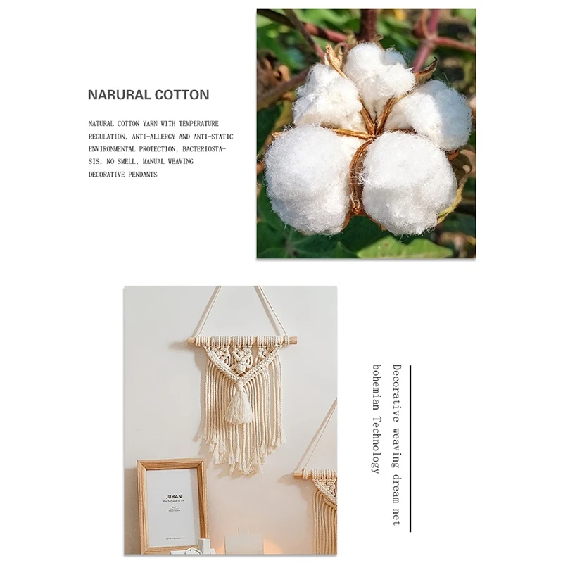 

2Pack Handwoven Dream Catcher Tassel Tapestry Catcher Pendant Bohemian Ornament Perfect for Home Weddings Decor 38cm