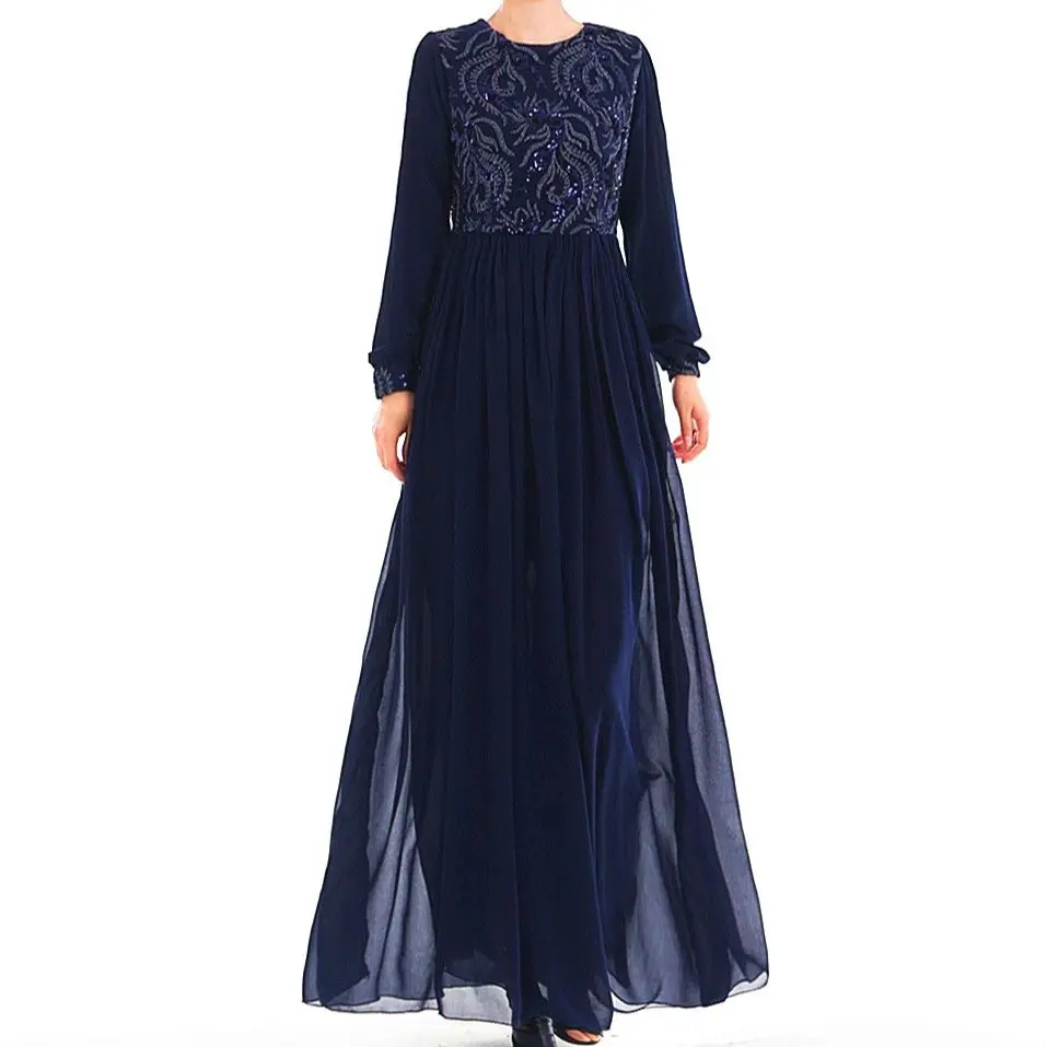 Роскошное кружевное платье Abaya с вышивкой кафтан длинное для женщин кимоно Jubah