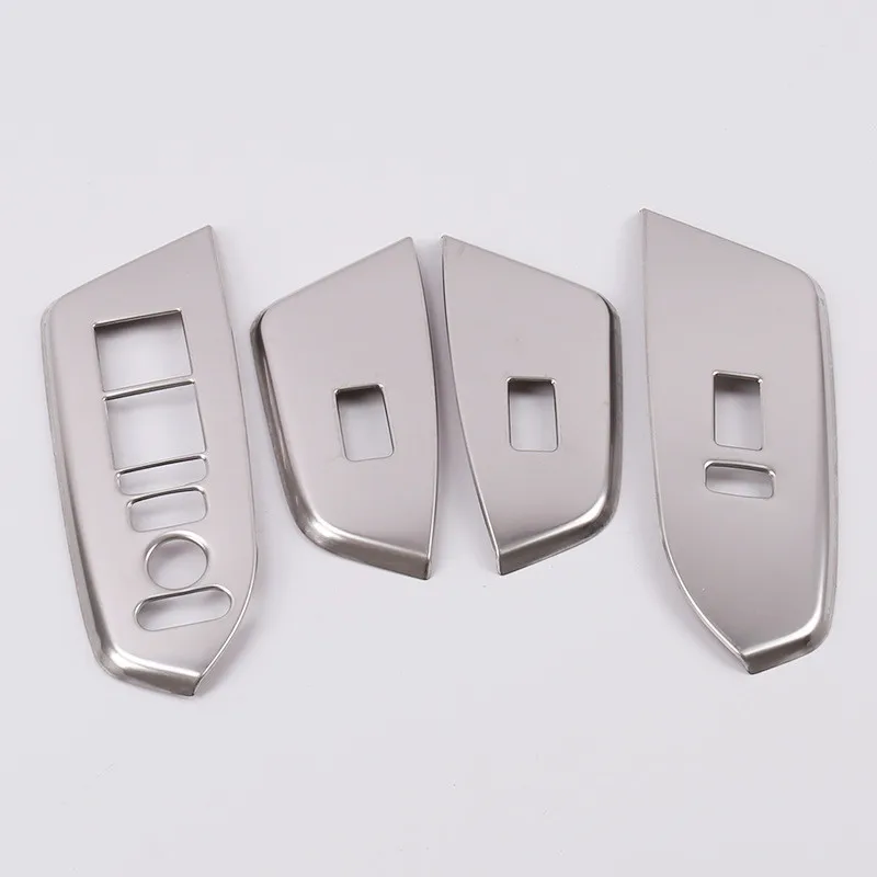 

For Honda CR-V CRV 2017 2018 2019 2020 Stainless Steel Car Door Armrest Window Glass Lift Switch Button Cover Trim Accessories