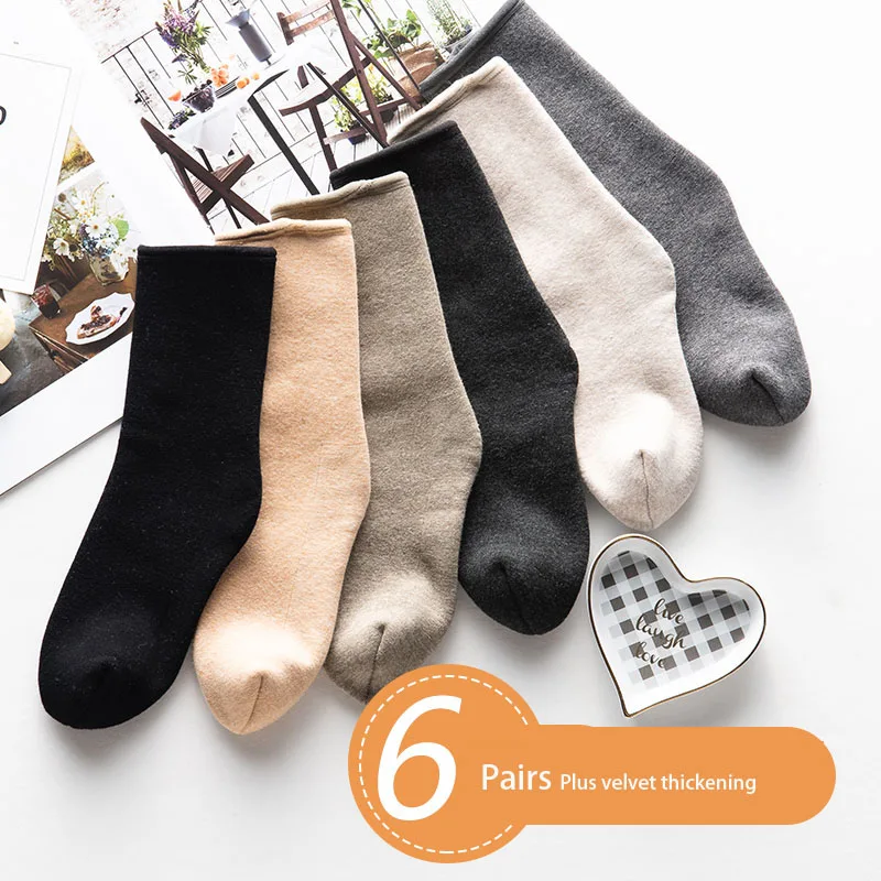 Зимние кашемировые носки новые бархатные толстые теплые зимние без пятки с