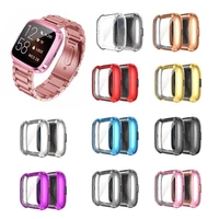 suitable for fitbit versa2 smart watch all inclusive plating protective case soft tpu anti fall scratch resistant case shell