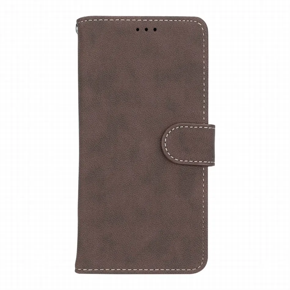 Brown C Простой телефонный кошелек для iPhone 11 Pro Max, чехол на молнии с подставкой для apple X XS, XR, 6, 6 S, 7, 8 Plus, слот для нескольких карт, чехол на молнии DP27H - Цвет: Brown C