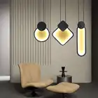 Современные светодиодсветодиодный подвесные светильники, минималистичный подвесной светильник для ресторана, кафе, бара, гостиной, настенный фон с длинной линией, подвесной светильник