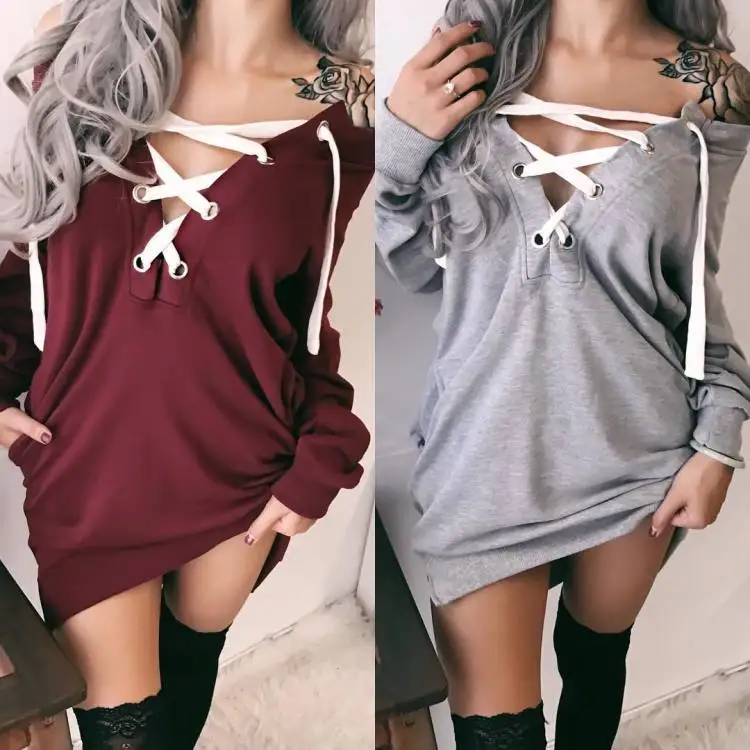 

New Autumn and Winter Women's Sweater Trend Travel Autumn and Winter Mid-length Women's Sweater Dress Winter Clothes Women