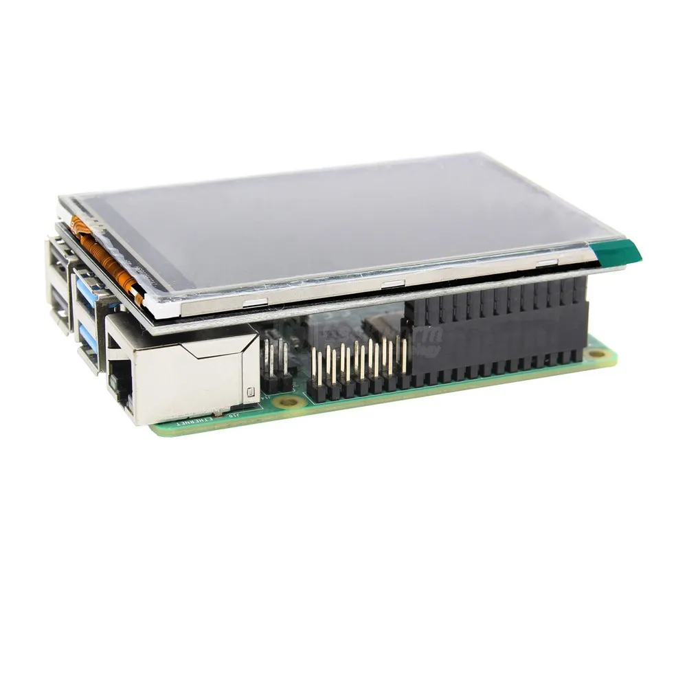 Raspberry Pi 4 Модель B 3 5 дюйма 480x320 TFT сенсорный экран с ABS чехол ЖК-дисплей Max 50fps |