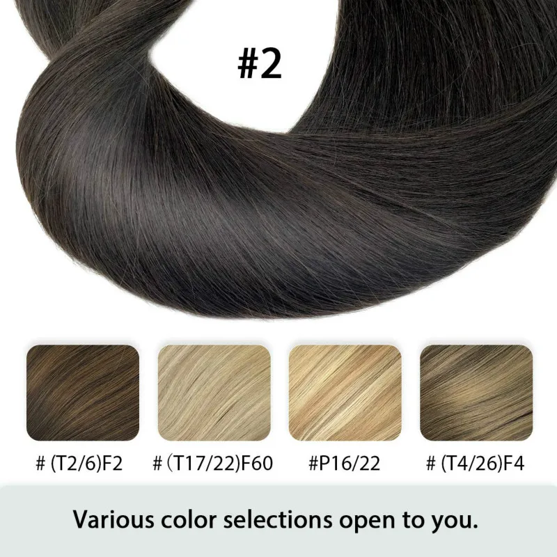 Halo-extensiones de cabello humano, línea de pescado, liso, Invisible, cable oculto, Rubio degradado, Remy dorado