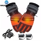 Мотоциклетные Перчатки с электрическим подогревом, перезаряжаемые, 3,7 в, 4000 мАч, с аккумулятором, грелка для рук, для зимнего велоспорта, рыбалки, катания на лыжах