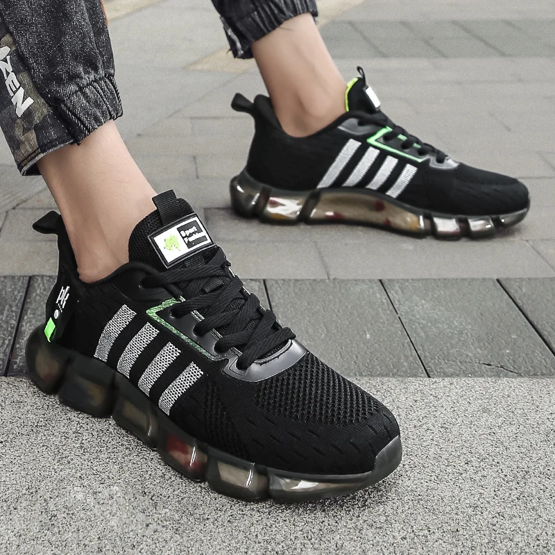 

2021 NewJogging Sneakers For Men Black Mens Running Trainers Hard-Wearing Athletic Shoes For Male High Quality Walking Shoes Men