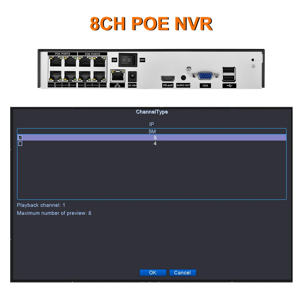 Gadinan H.265 8CH 5MP POE NVR комплект безопасности распознавание лица система видеонаблюдения Аудио AI 5MP IP камера Открытый P2P комплект видеонаблюдения