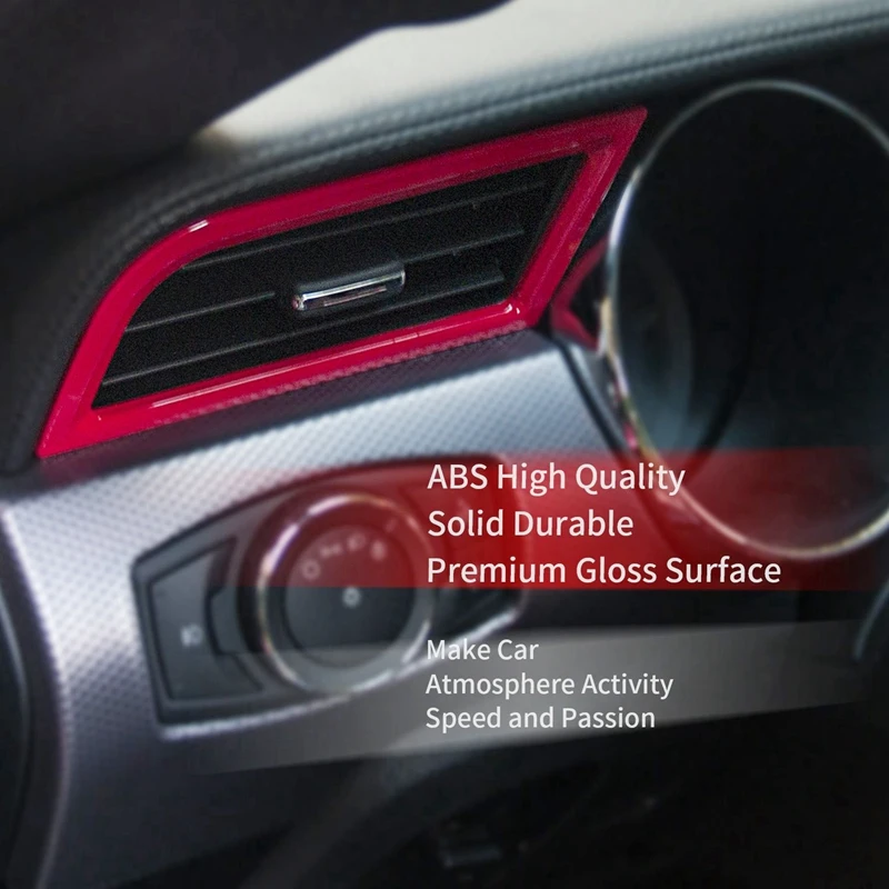 Interior Accessories Dashboard Side A/C Outlet Vent Cover Trim 2Pcs for Ford Mustang 2015-2017 | Автомобили и мотоциклы