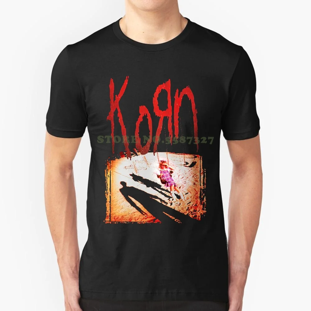 

Модные мужские футболки с принтом Korn альбом 1994 Джонатан Дэвис Nu металлическая Официальная футболка мужская футболка унисекс