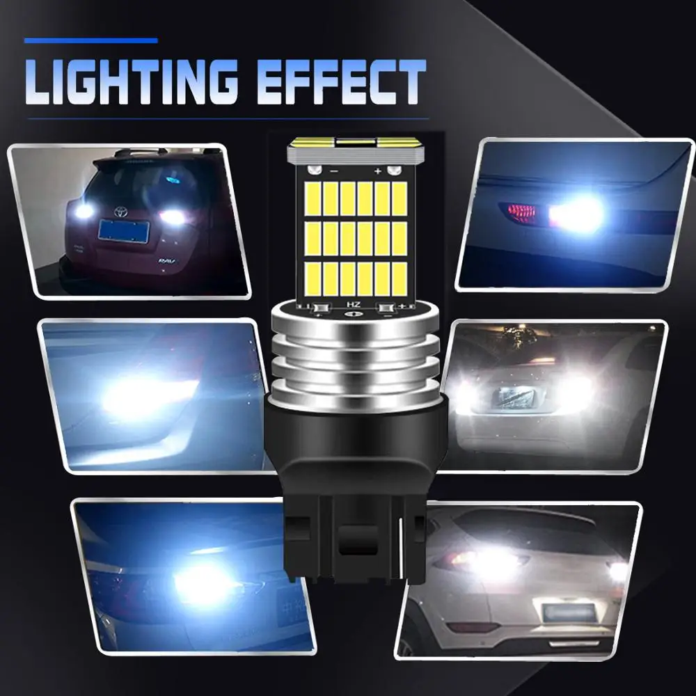 2X Canbus без ошибок T20 7440 4014 45SMD белые Автомобильные светодиодные лампы поворотные