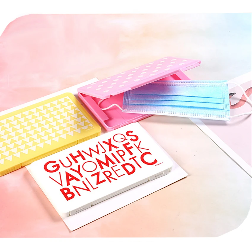 

Rectangular Mask storage box mask packaging box moisture-proof and dustproof portable plastic storage box disposable mask box