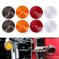 motorcycle 4pcs turn signal light indicator lens cover for harley touring road electra glide road king flhr softail