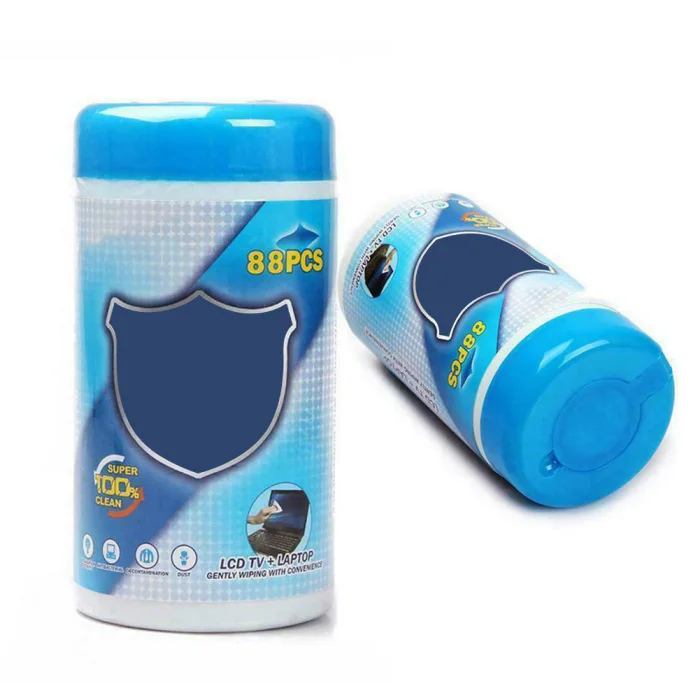 88Pcs/Box Cleaning Wet Wipes Soft Laptop Monitor LCD Phone Screen Lens Glass Wipes Hi dropship