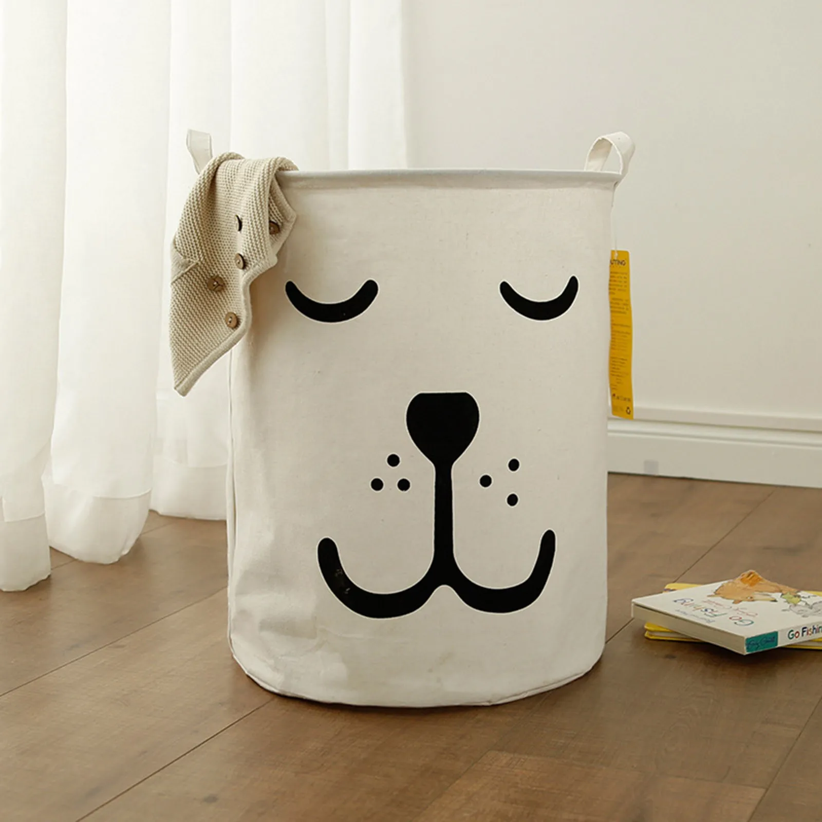 

Large Folding Laundry Basket With Lid Toy Storage Baskets Bin For Kids Dog Toys Clothes Organizer Cute Animal Laundry Bucket