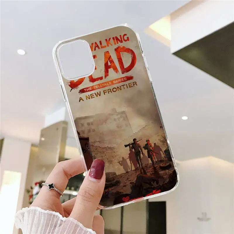 

The Walking Dead Phone Case Transparent soft For iphone 5 5s 5c se 6 6s 7 8 11 12 plus mini x xs xr pro max