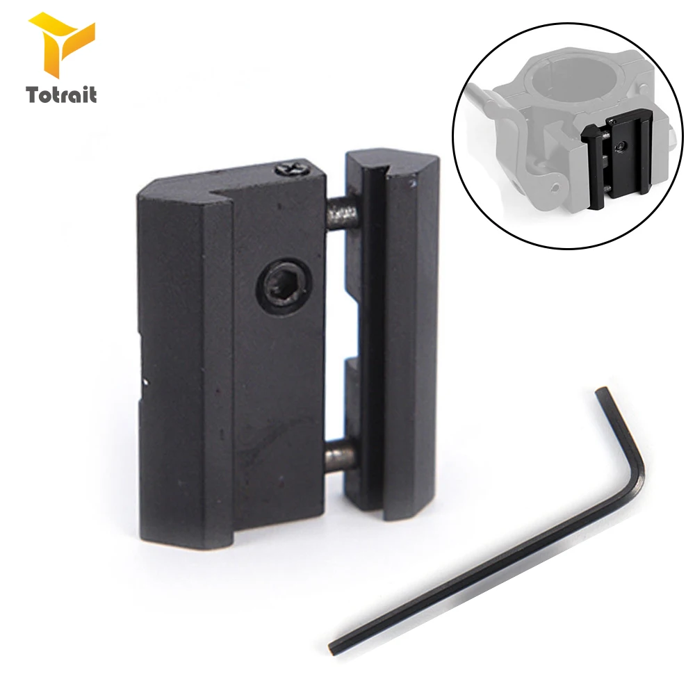 TOtrait военный ласточкин хвост для Вивера Пикатинни 11 мм до 22 алюминиевый адаптер.