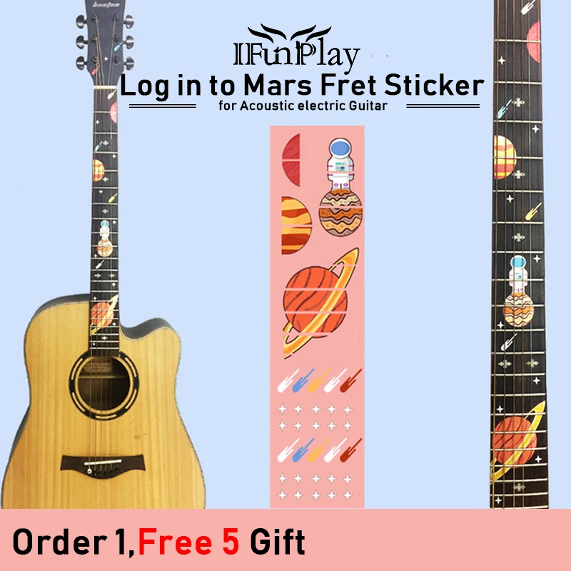 Горячая Распродажа сделай сам наклейка с инкрустацией на доску для спящей гитары