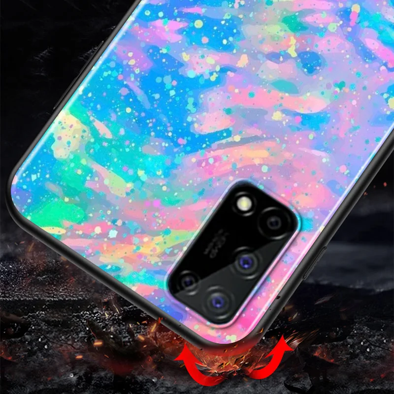 

Pastel Rainbow Art For Honor X10 5G 10X 10i 10 9C 9S 9A 9i 9N 9X Pro 9 Lite Phone Case