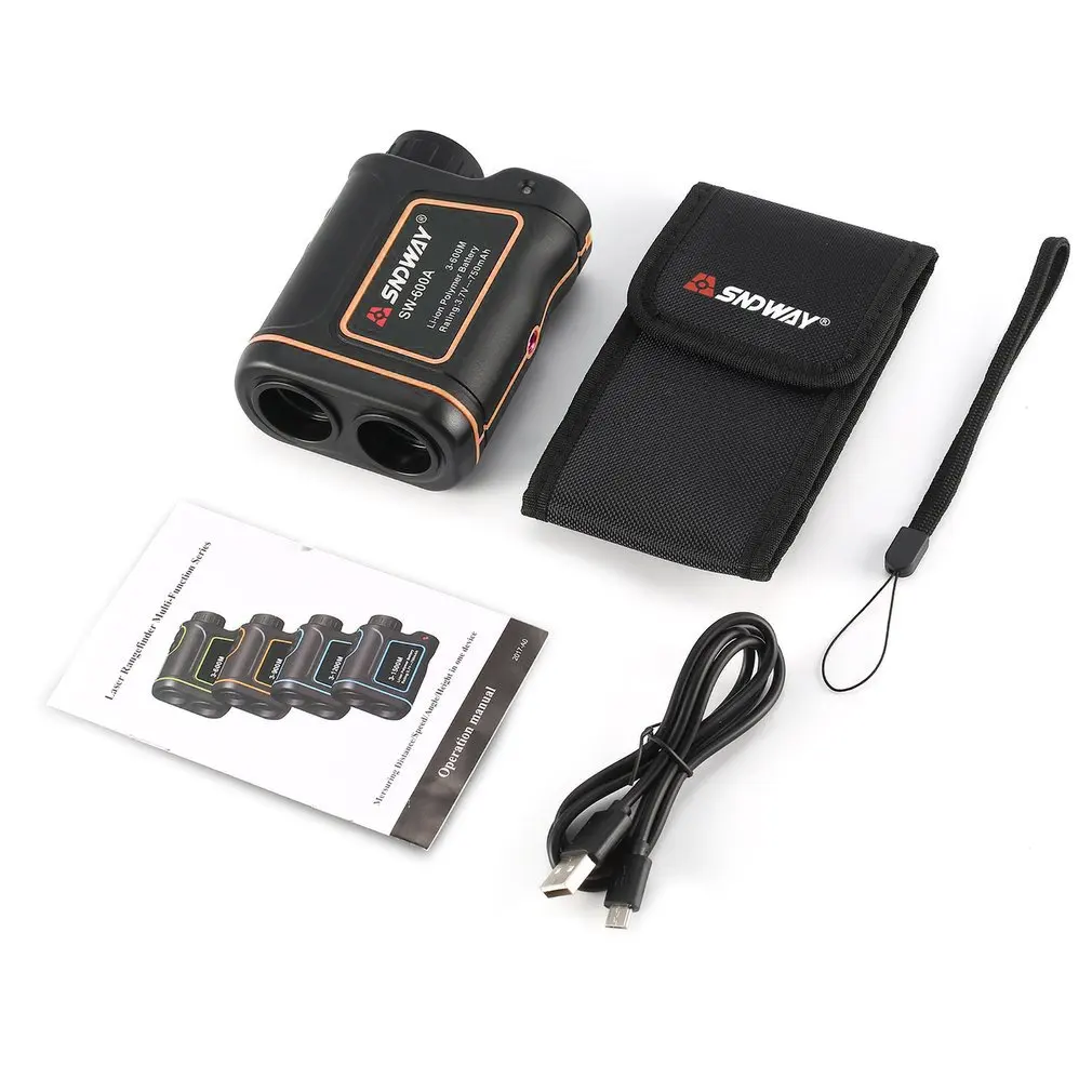 Монокулярный телескоп SNDWAY лазерный дальномер 600 м для гольфа охоты
