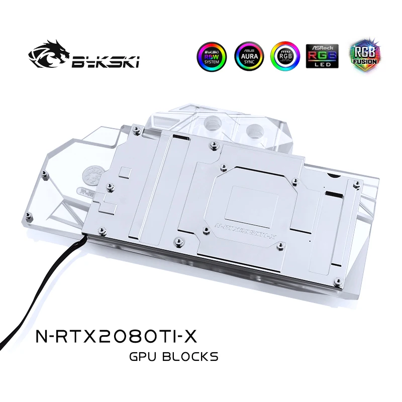 Bykski N RTX2080TI X полное покрытие графическая карта блок водяного охлаждения