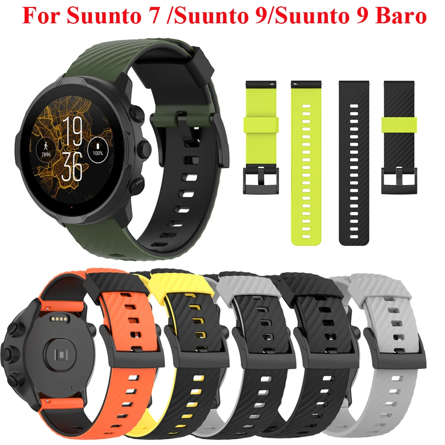 Band For Suunto 7/9 Soft Silicone Replacement Wrist Sport Be