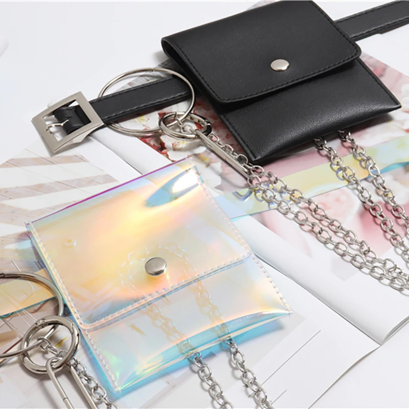 Повседневный роскошный высококачественный Однотонный женский ремень на цепочке