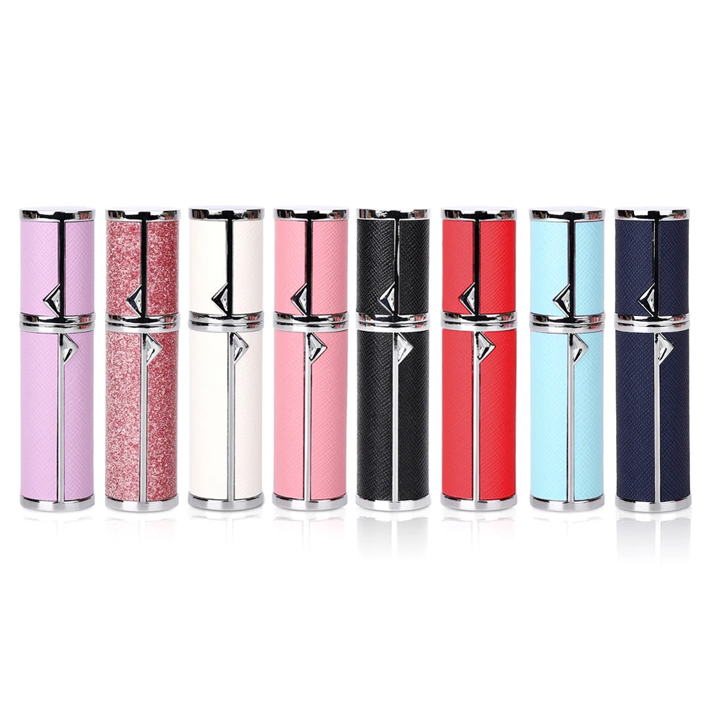 TonkinTen Perfume Bottle Mini Refillable Spray Bottle 5ml Travel Perfume Atomizer Aluminum Buttom Valve Filling Container