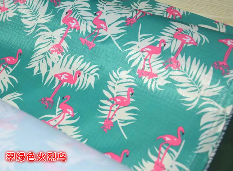 Цветочные лошади фламин 210D ПВХ Водонепроницаемый полиэстер Оксфорд ткань