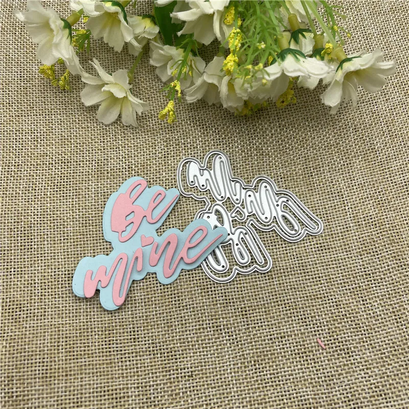 Металлическая Форма для высечки Be Mine круглое отверстие этикетка скрапбукинга