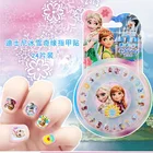 24 листа в коробке, детские наклейки для ногтей Disney, игрушки, Холодное сердце, Эльза и Анна, София, принцесса, украшения для ногтей, искусственные ногти, подарок для девочки