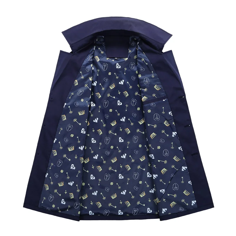 

Thoshine Brand Spring Summer Men Trench Short Style Thin High Quality Buttons Male Fashion Outerwear Jackets Plus Size 7XL