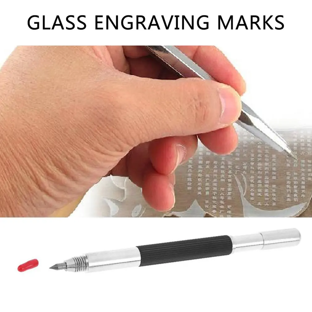 Diamond Metal Marking Engraving Pen Tungsten Carbide Tip Scriber for Glass Ceramic Wood Carving Hand Tools | Дом и сад