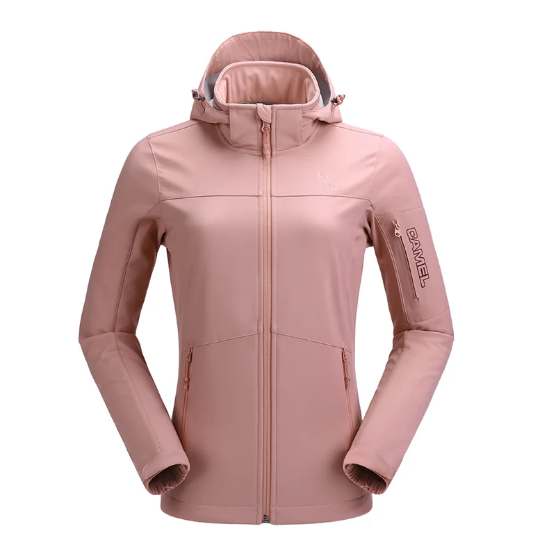 Мужская и женская зимняя куртка CAMEL Softshell для активного отдыха спорта кемпинга