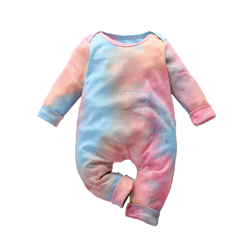 

2020 Fashion Infants Romper Fall Striped Top Dye Print Long Sleeves Home Sports Sleeping Trousers Autumn kids clothes Wholesale