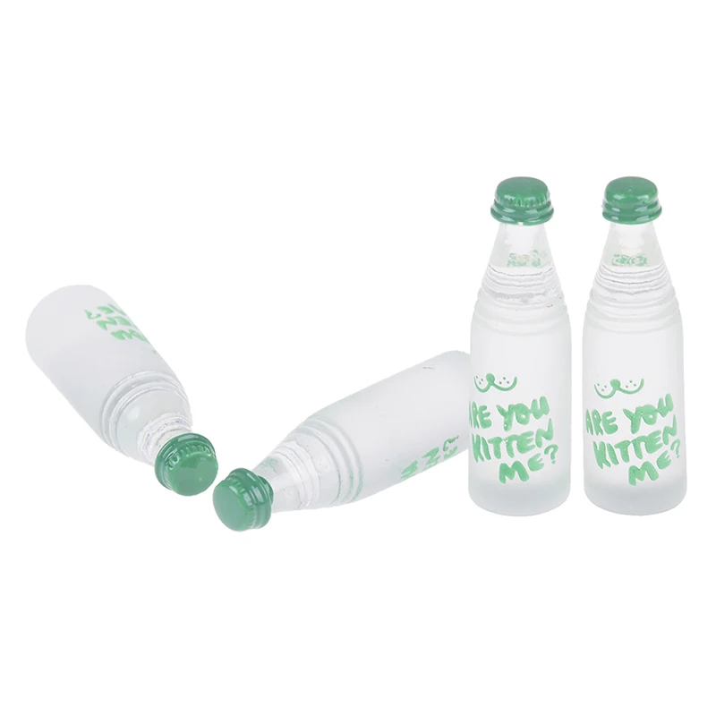 

4 шт. Мини бутылки для воды кукольный домик Миниатюрная игрушка детский подарок ролевые игры игрушки кукольная еда кухонные аксессуары для ...